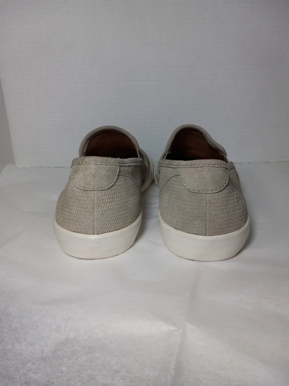 Frye Men's Slip-On Suede Loafers - Taupe Size 9